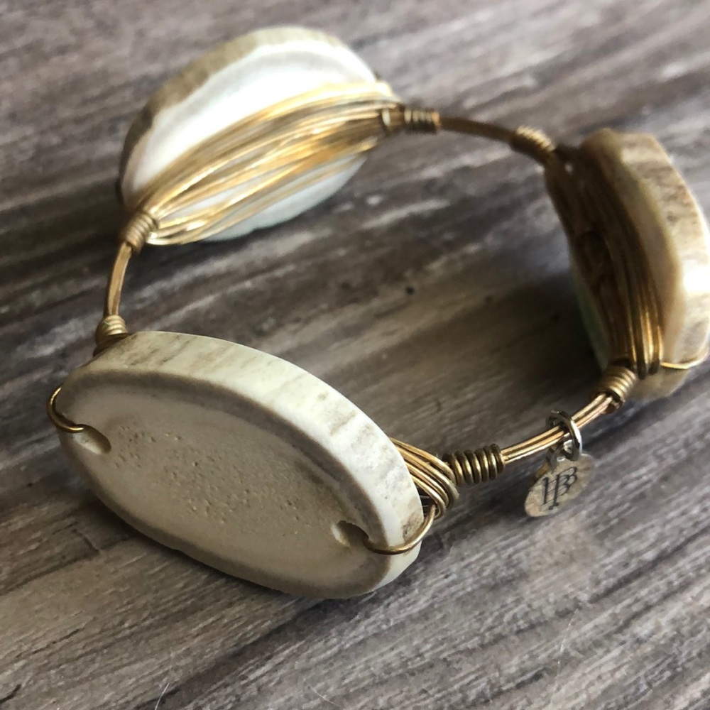 Bourbon & Boweties deer antler bangle